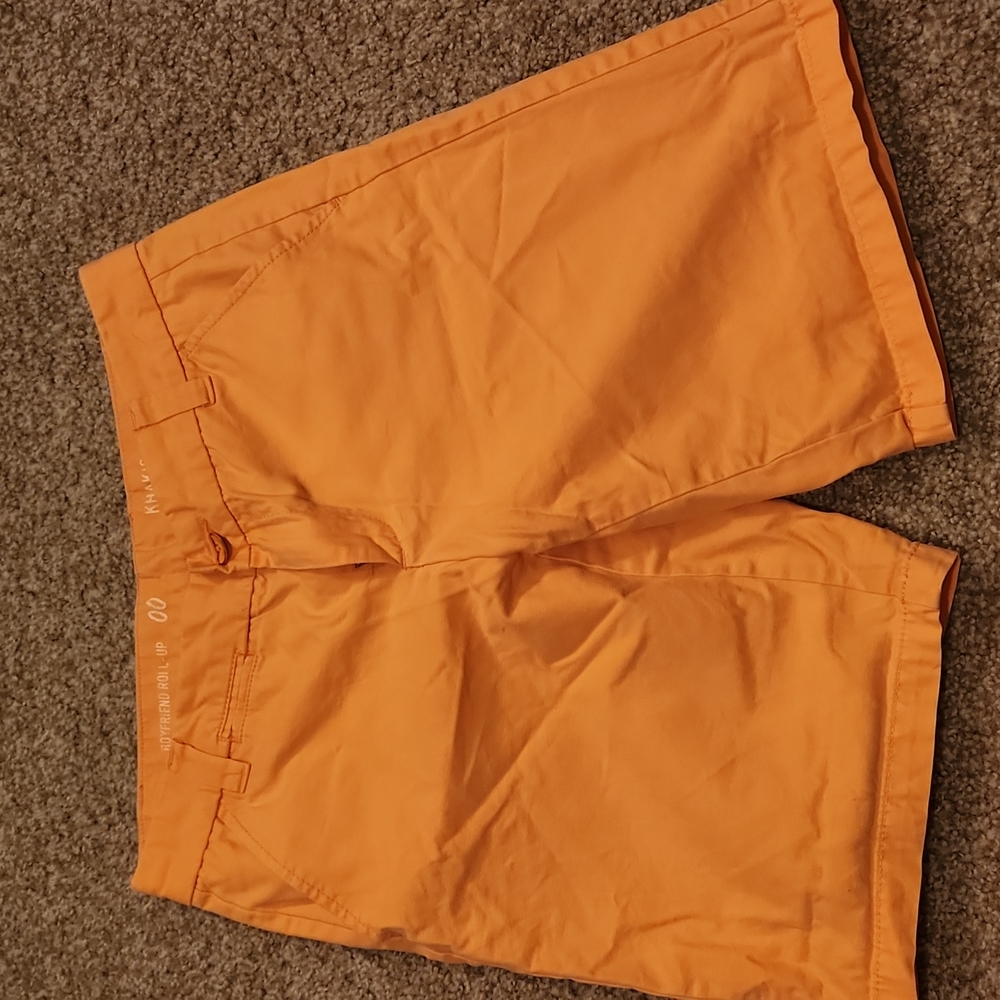 Gap, 00, Orange boyfriend shorts